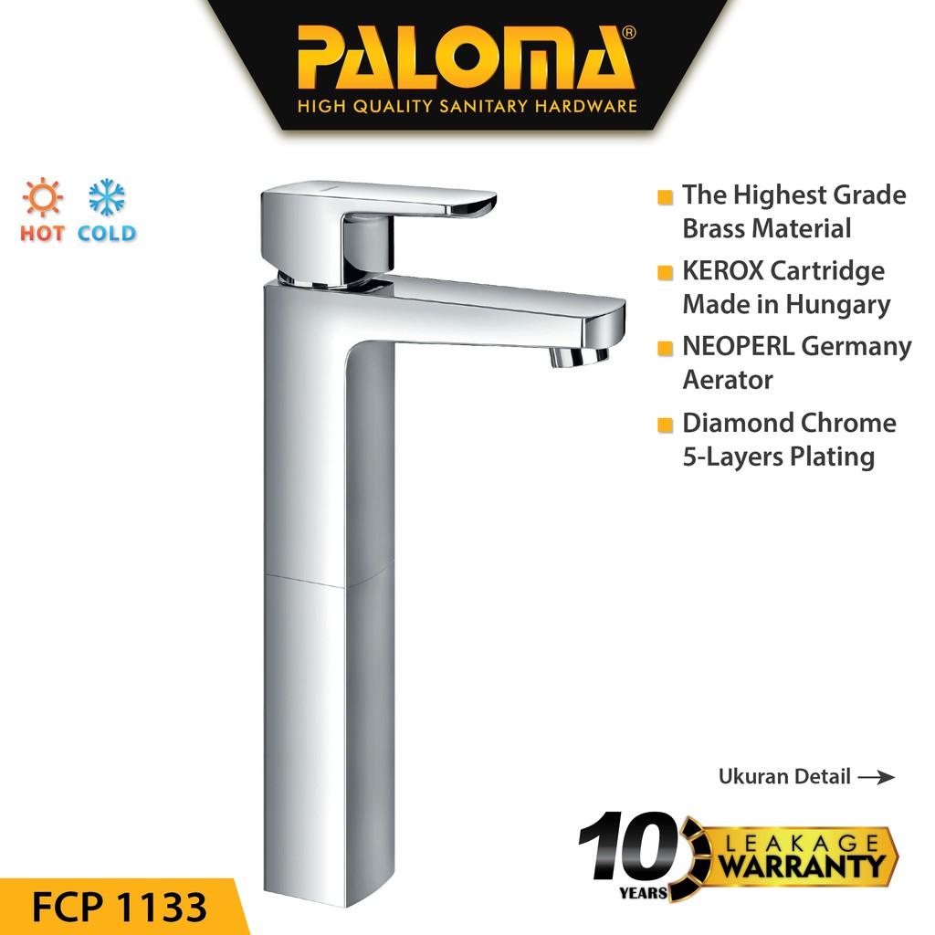 PALOMA FCP 1133 Keran Mixer Wastafel Cuci Tangan Panas Dingin Kran Air