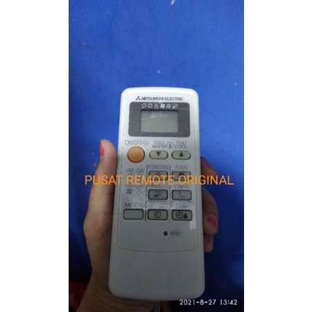 REMOTE REMOT AC MITSUBISHI ELECTRIC LIST HITAM ORIGINAL ASLI