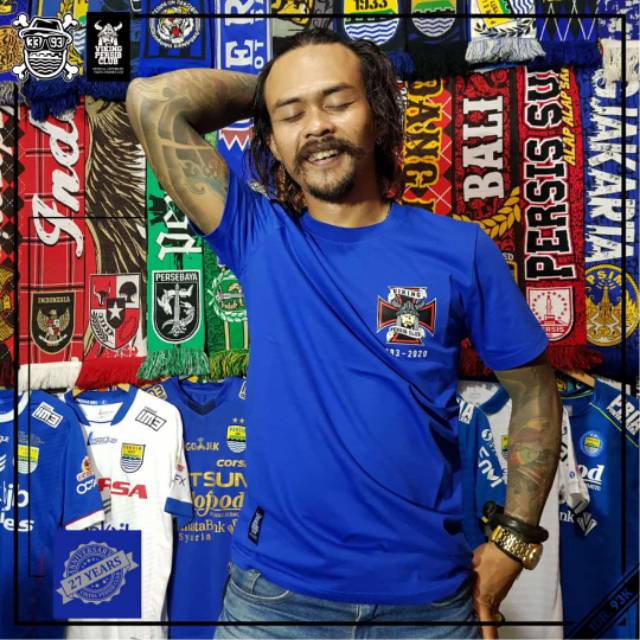 Baju anniversary viking Persib club 27tahun