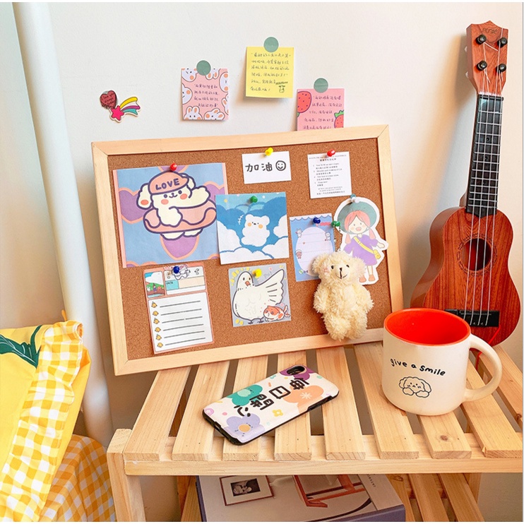 Message board information board wooden board Papan informasi papan pesan papan kayu gantungan dindin-1