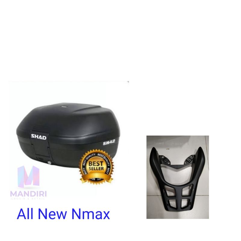 Paketan Box Shad SH42 + Breket Box Nmax Old/All New Nmax 2020/2021