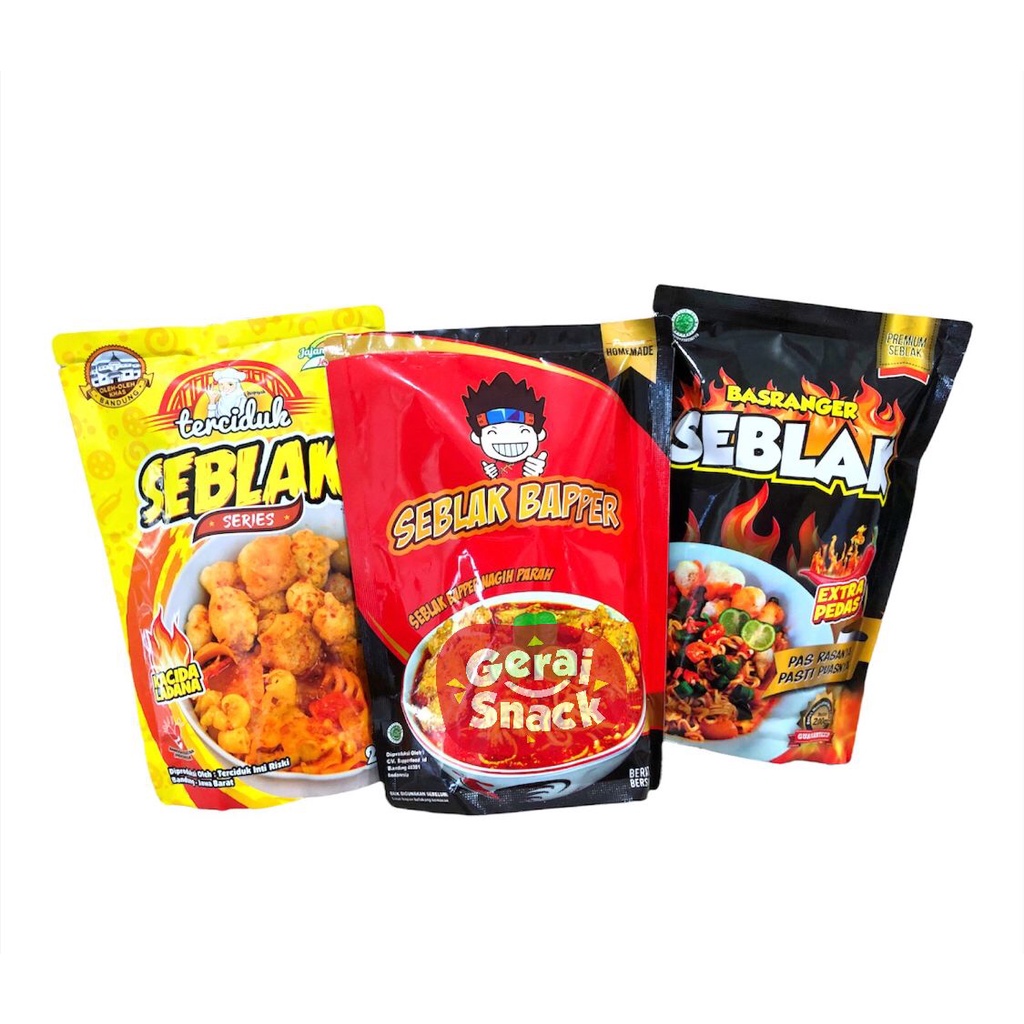 Bundling 3 - Seblak Bapper - Seblak Basranger - Seblak Terciduk Extra Pedas Porsi Jumbo