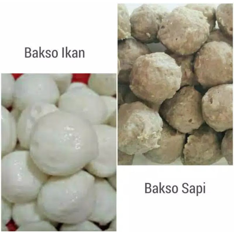 

Bakso Sapi dan Bakso Ikan per 5pcs