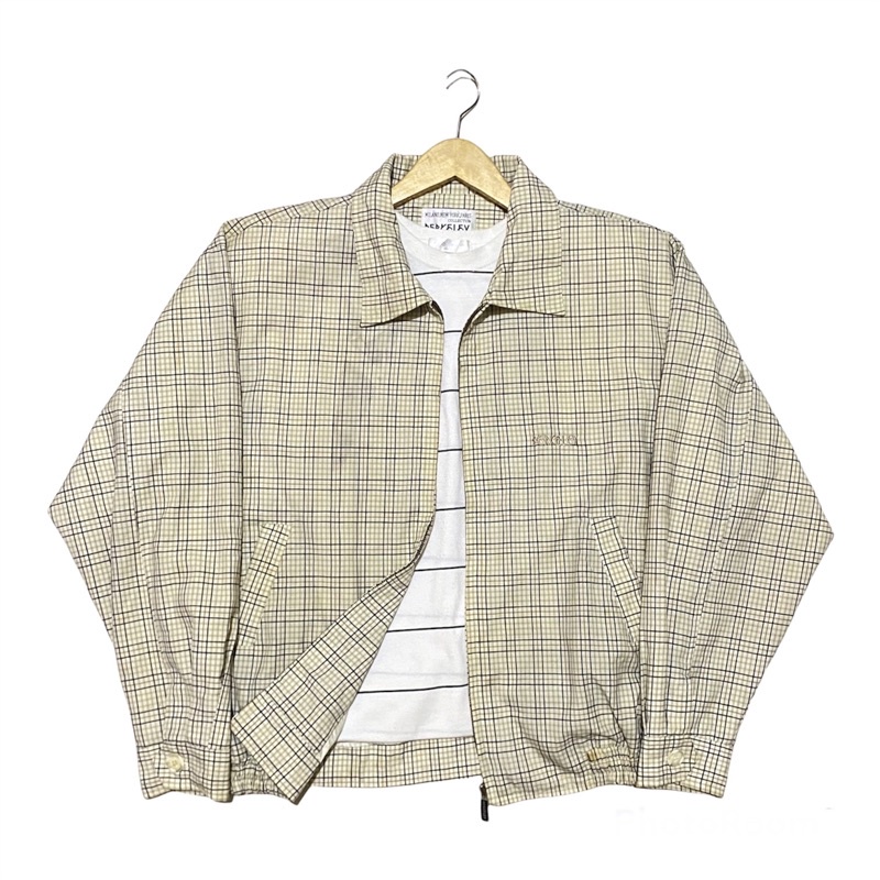 ✨New Stock 18 Februari 2022 ✨ Vintage Jacket  / Branded Harrington Jaket / Casual Thrift Bomber Jaket Second / Tartan Jacket / Jaket Bekas / Thrifting Jaket Casual Branded Original-Berkeley Tartan✨