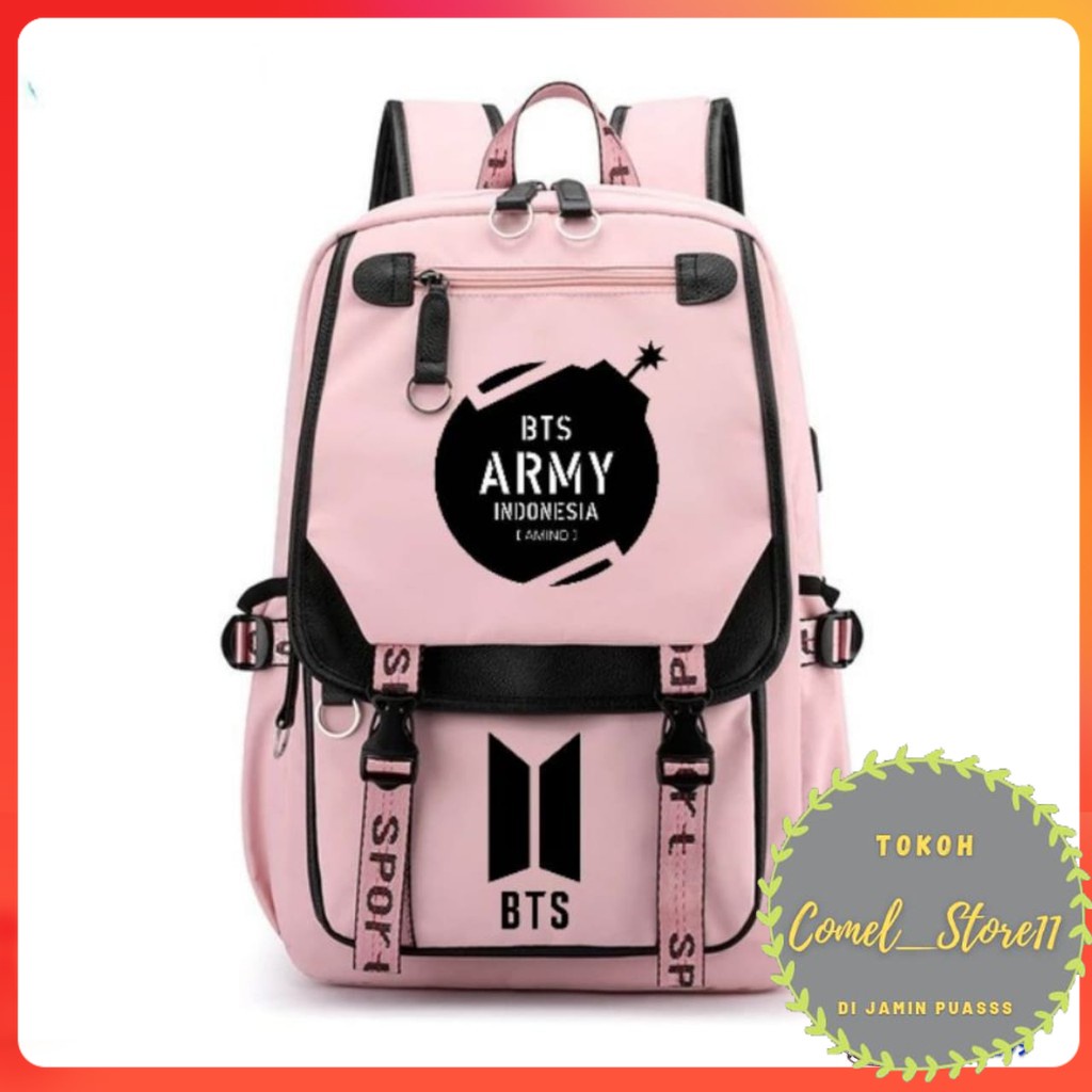 TAS BTS ARMY SATUAN / tas sekolah anak perempuan / ransel anak perempuan / sd / smp /