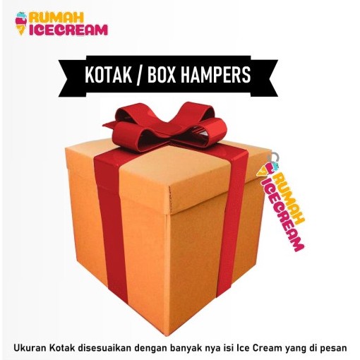 Kotak/Box  untuk Hampers / Bingkisan untuk Es Krim