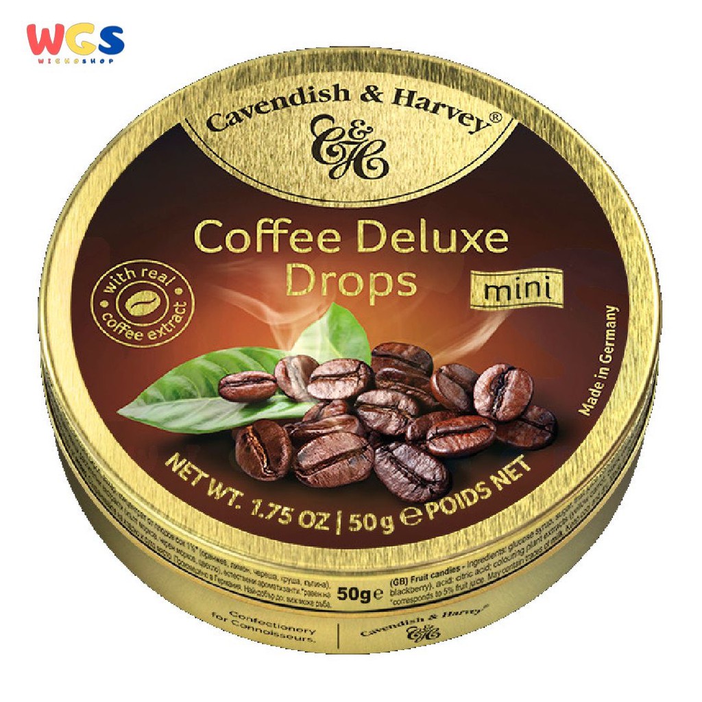 Permen Cavendish &amp; Harvey Coffee Deluxe Drops Candy 175g