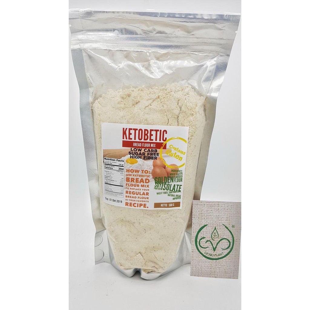 

PROMO ENAK Tepung Ketobetic - 500g (Bread Flour Mix) Terlaris