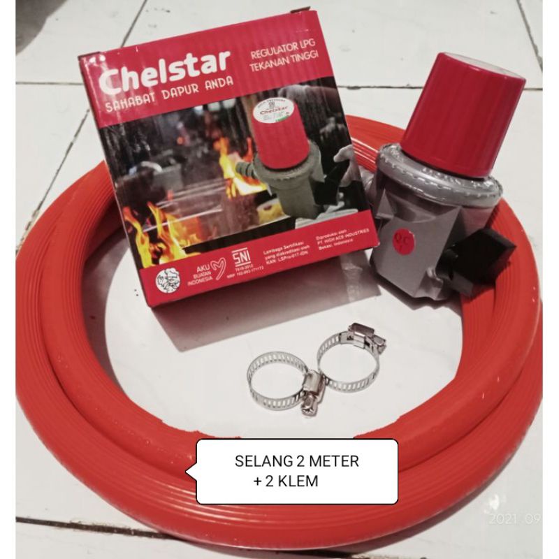 Chelstar , HP 333 NM , Selang + Regulator , Gas , TEKANAN TINGGI High Press