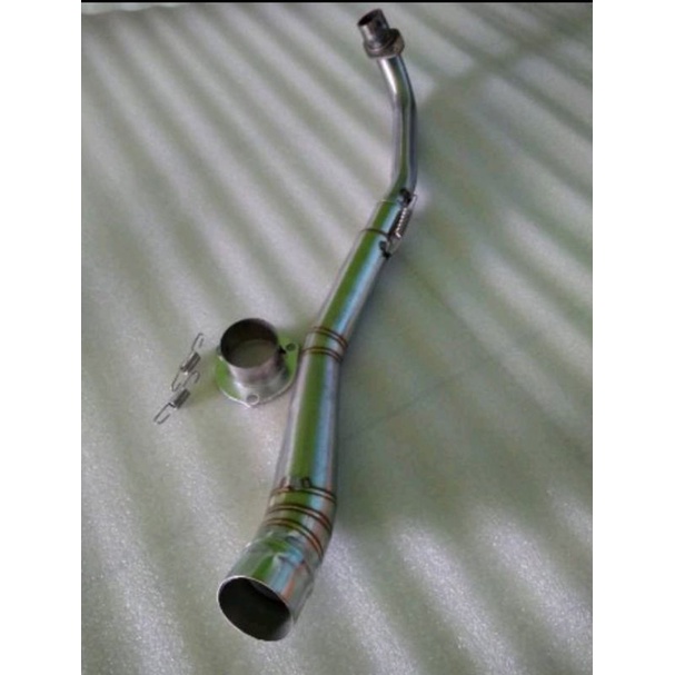 Pipa leher knalpot racing SUPRA X125 sama adaptor
