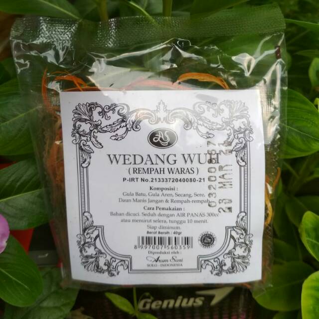 

Arum Sari Wedang wuh rempah waras 1pcs @40gram Khas Solo