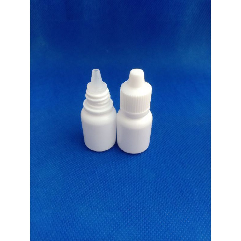 ZUE BOTOL TETES 10 ML  / HDPE DOF PUTIH SUSU / Botol tetes mata 10 ml  / botol tetes