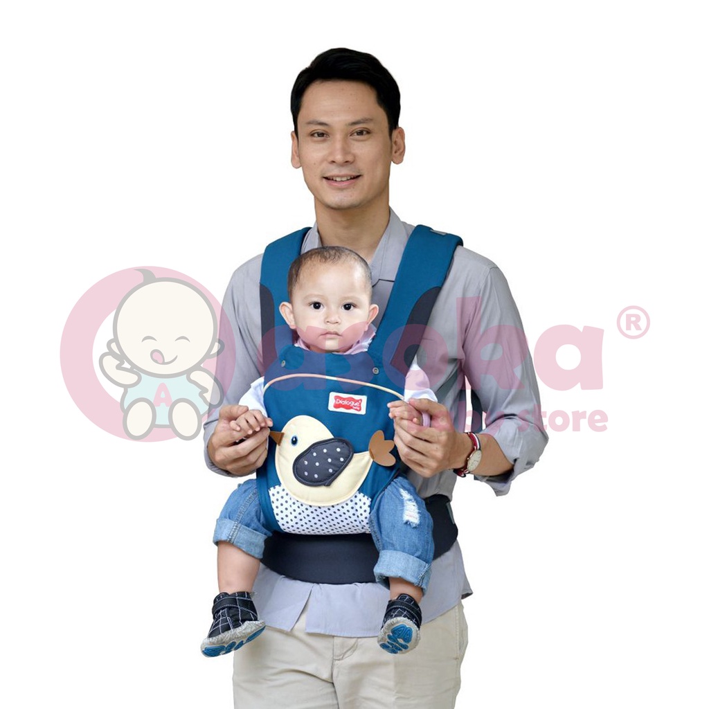 Gendongan Bayi Ransel 2 in 1 Birdie Series Dialogue Baby Tas Travelling Bayi DGG4144 ASOKA