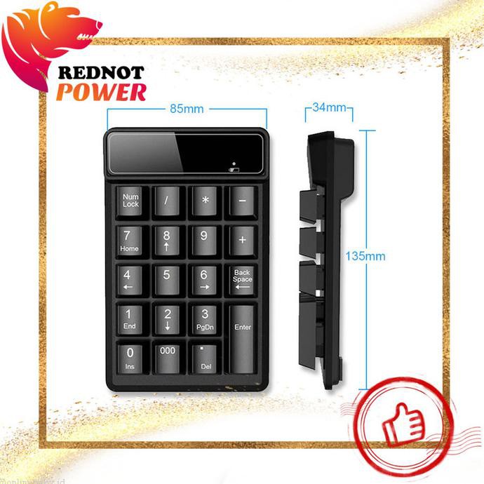 Keyboard Bluetooth Mini Numeric Keypad Numpad Wireless Waterproof