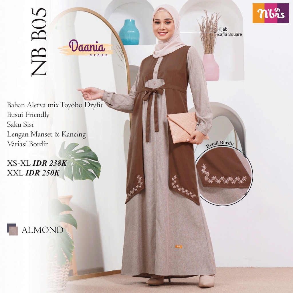 Gamis Nibras NB B05 Original Semua Warna