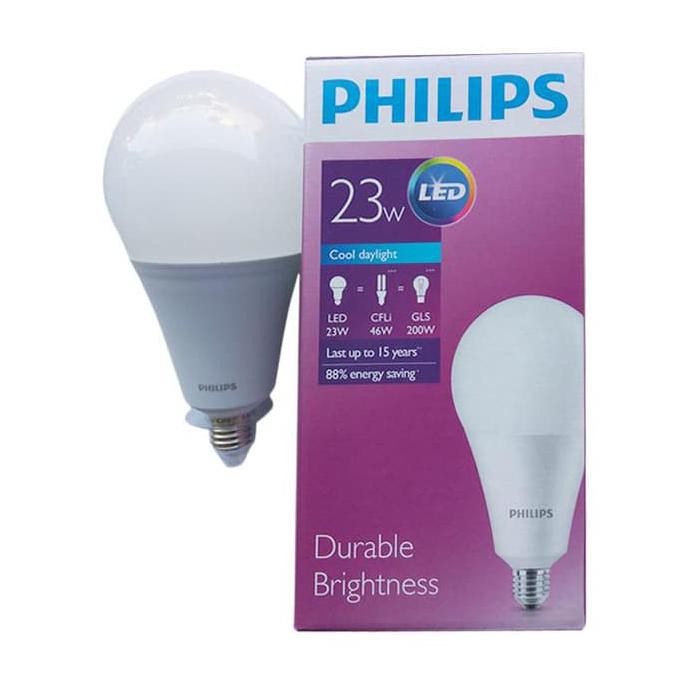 Lampu Led Philips 23 Watt Bohlam 23W / Philip Putih 23 W Bulb 23Watt