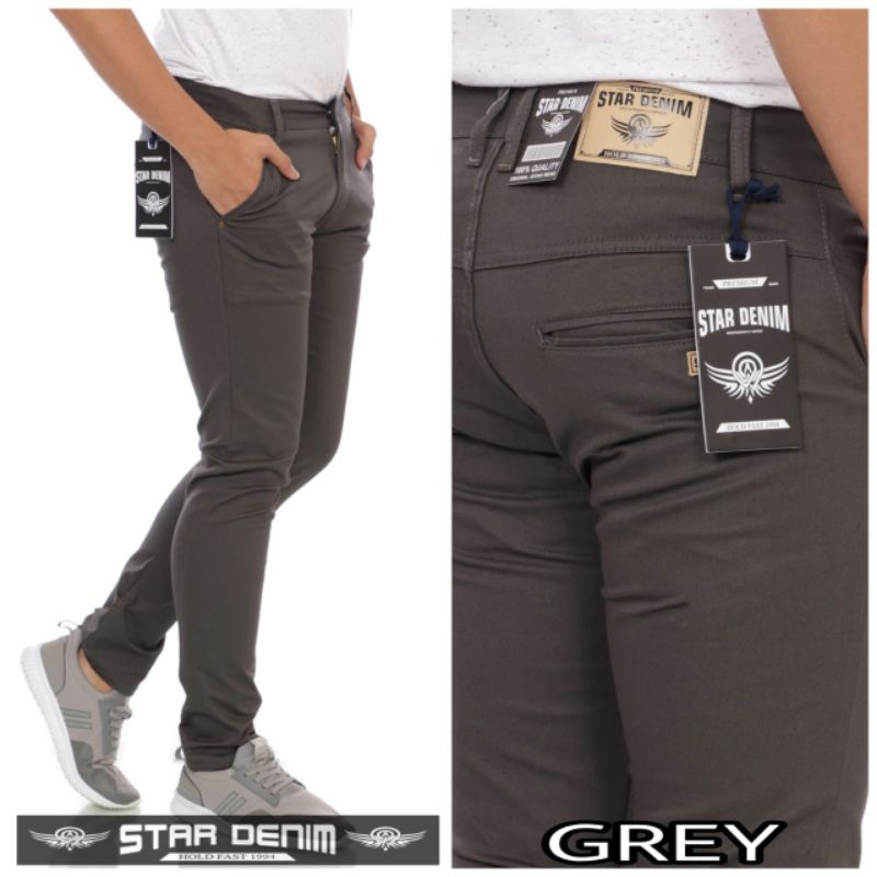 Celana Chinos Panjang Pria / Celana Chino Panjang Pria Star Denim Original / Celana Chino Stretch Melar Premium / Celana Chino Pria Star Denim Jumbo