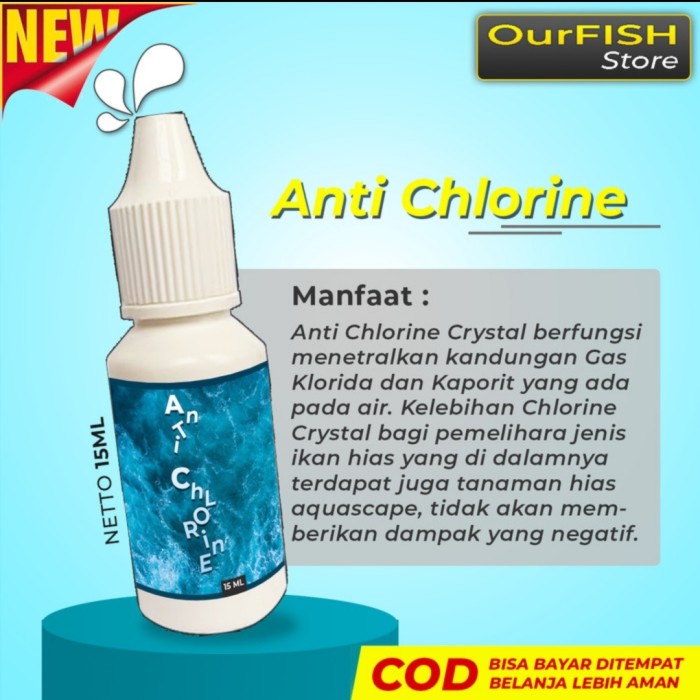 OURFISH - Anti Chlorine Penetral Kaporit Air Pam