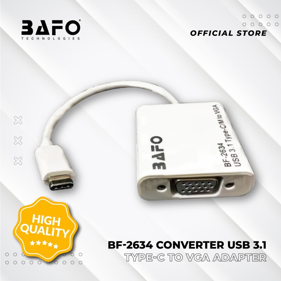 Converter USB 3.1 Type C to VGA BAFO BF-2634 / BF2634