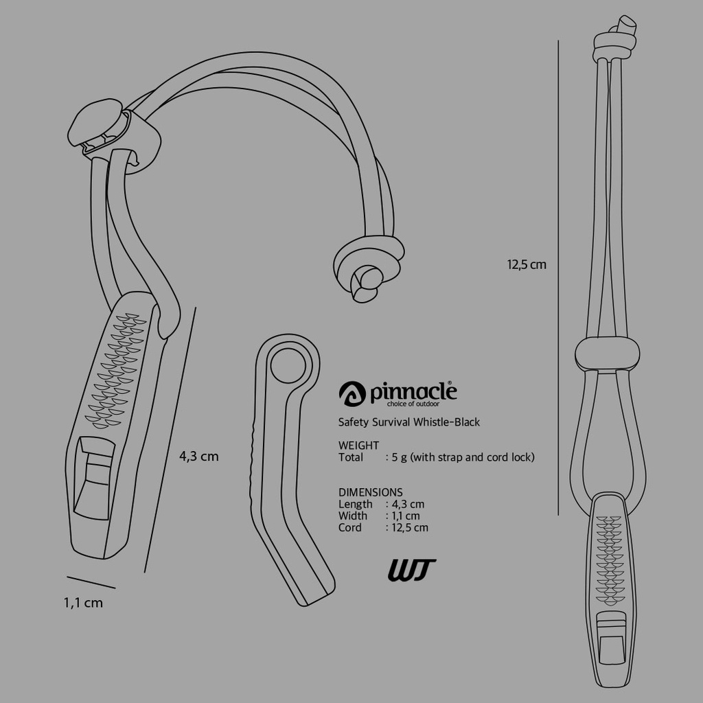 Pinnacle Black Whistle