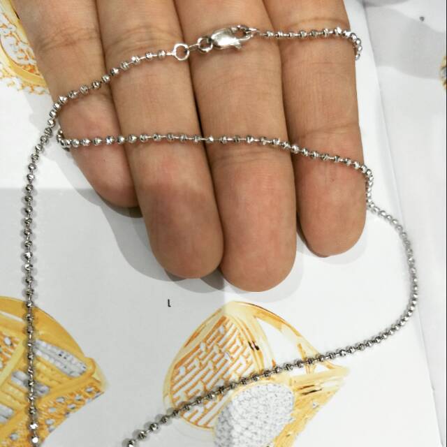 kalung emas asli kadar 750 model merica