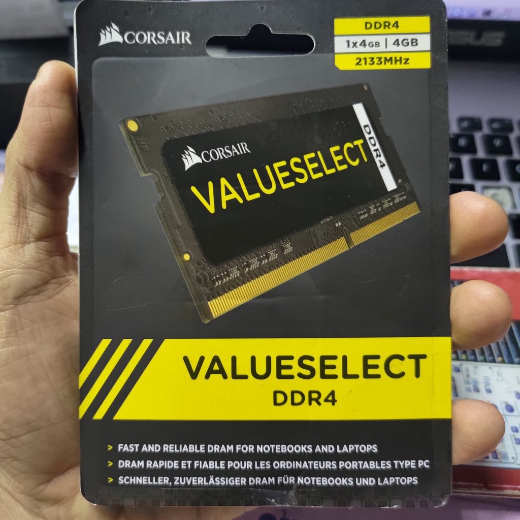 Sodimm ram corsair value 4gb ddr4 2133 cmso4gx4m1a2133c15