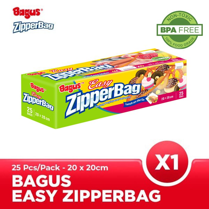 Bagus Eazy Zipperbag 25 s 20 cm x 20 cm W-21456