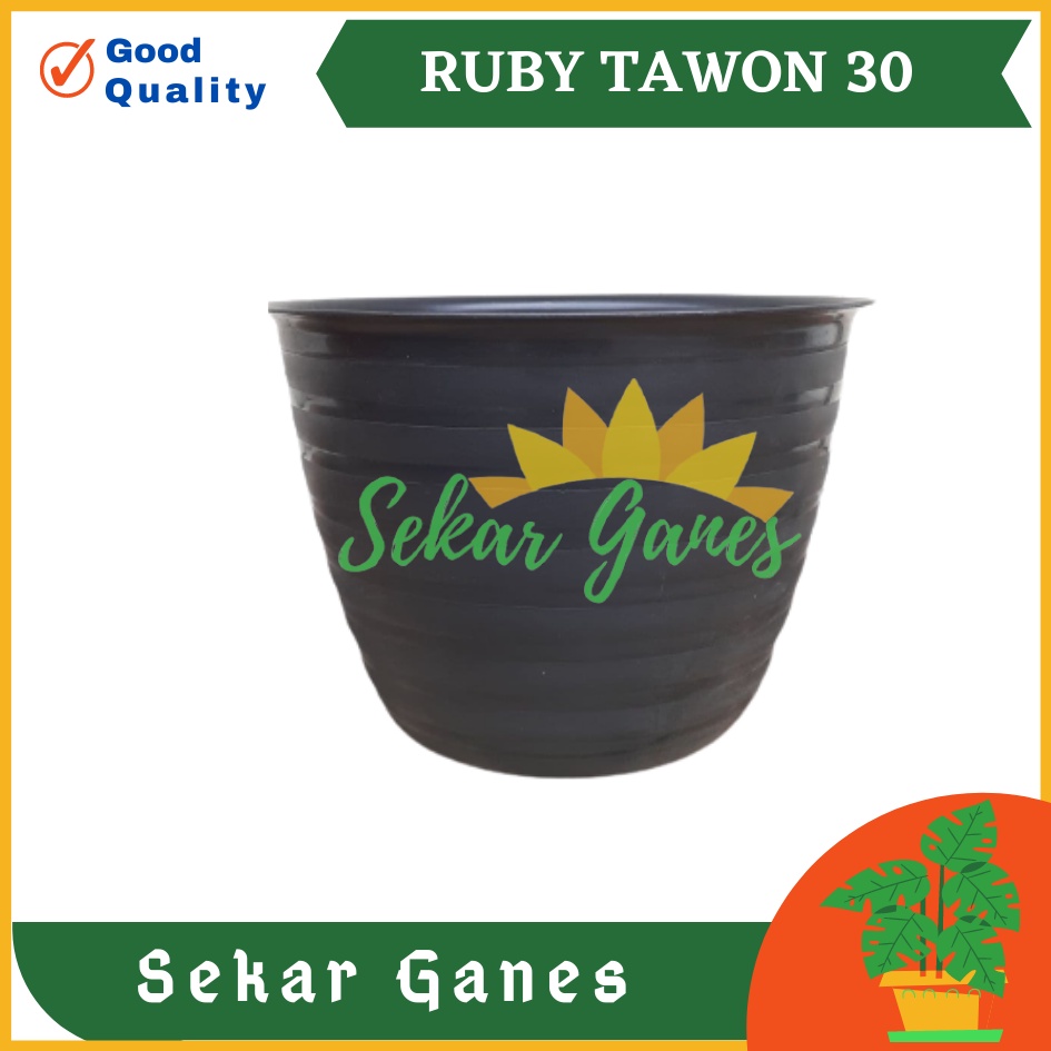 Pot Ruby Tawon 30 Hitam Pot Bunga Murah Hitam Plastik JM motif tawon mirip tawon pirus putih 30 32