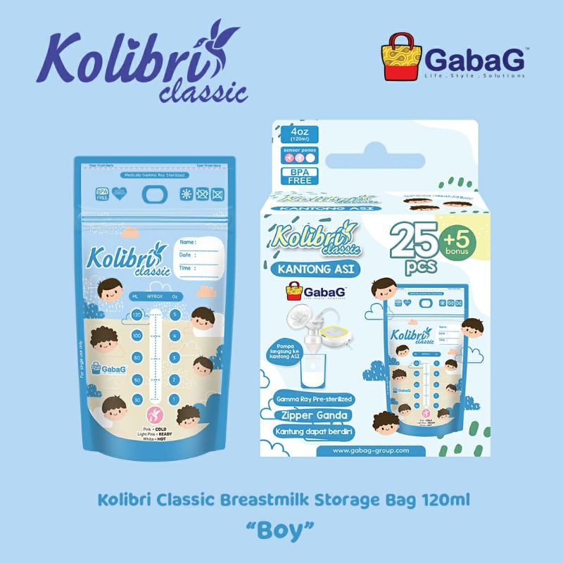 Gabag Kantong Asi Kolibri Classic, Qiutee, Gea 120 ml