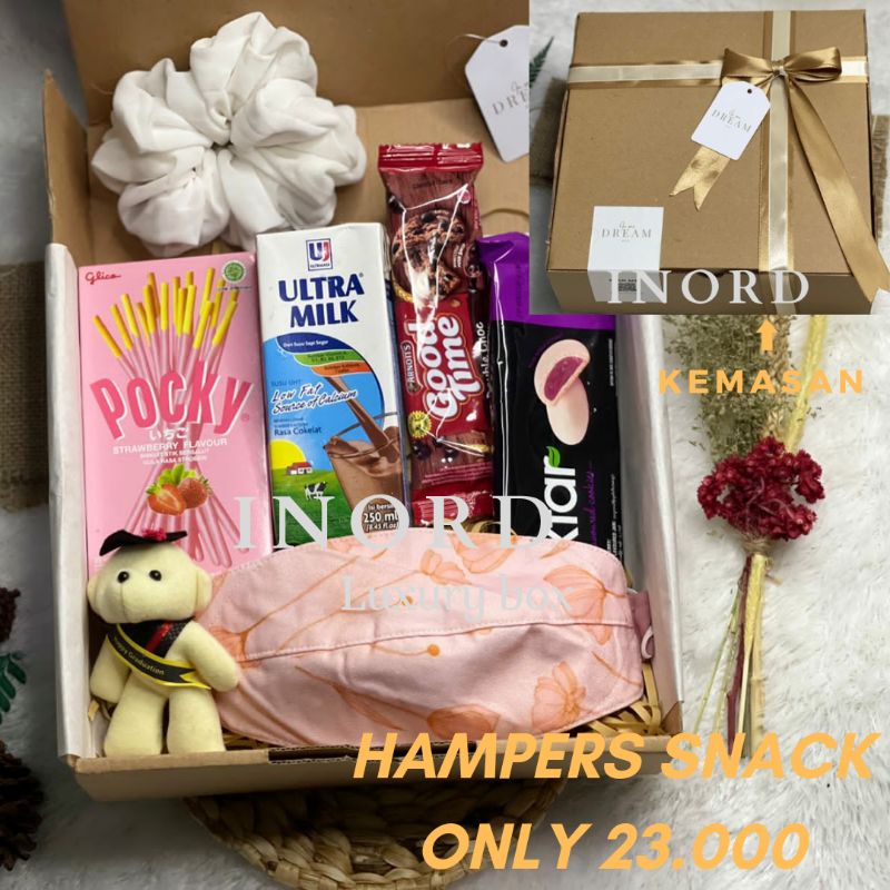 

INORD SNACK HAMPERS - Hampers Souvenir Kado Hadiah Anak Gift Box Birthday Ulang Tahun Graduation Wisuda Natal Bingkisan Balita