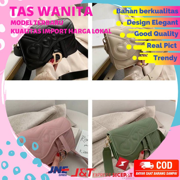 TAS SELEMPANG WANITA GL5047 TAS WANITA IMPORT MURAH NB444