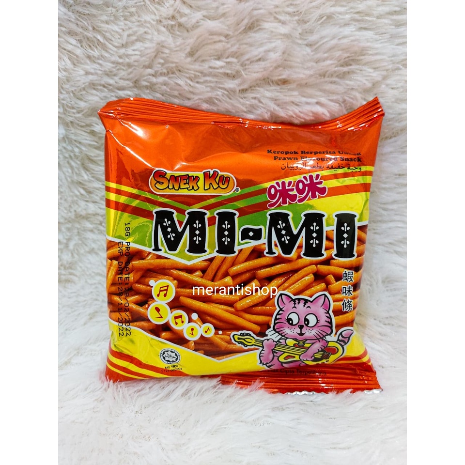 

Snek Ku Mi Mi KERUPUK JADUL 22gram / Snack Mimi / Snekku Mimi / Krupuk Mi-Mi