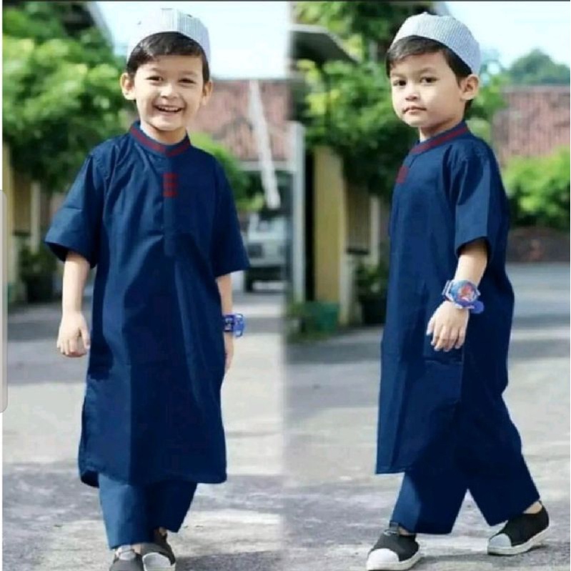 Baju Koko Pakistan Anak 1-12 Thn / Setelan Baju Koko Muslim Anak Laki-Laki