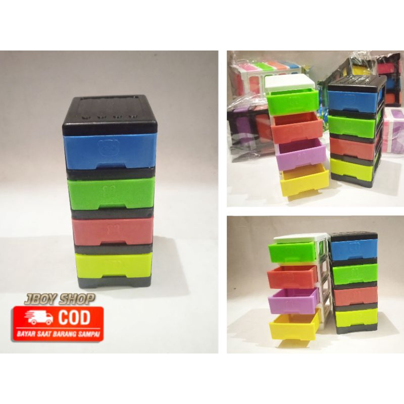 MAINAN LEMARI / LEMARI 4 SUSUN / MAINAN LEMARI EXEL / 2 IN 1 MULTIFUNGSI