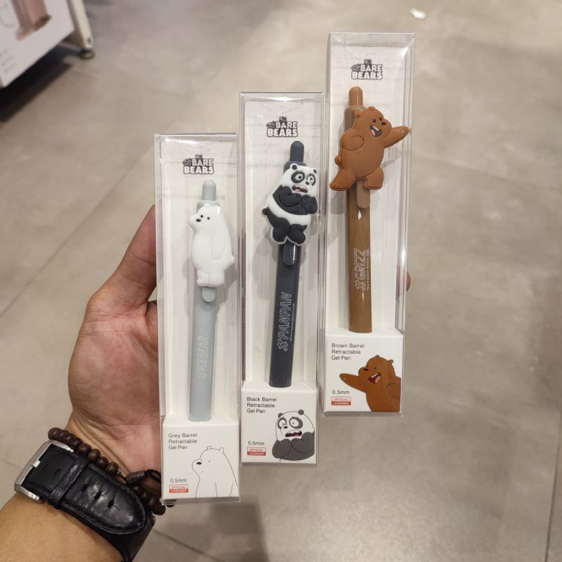 

Miniso We Bare Bear Pen Pulpen Lucu Gel Pen 0.5mm (Black ink )