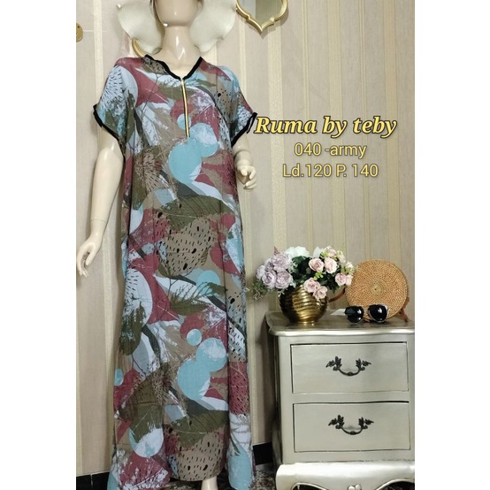 DASTER ARAB TEBY RUMA SERIES RAYON VISCOSE BIG SIZE BY TEBY ORI-ARMY 040