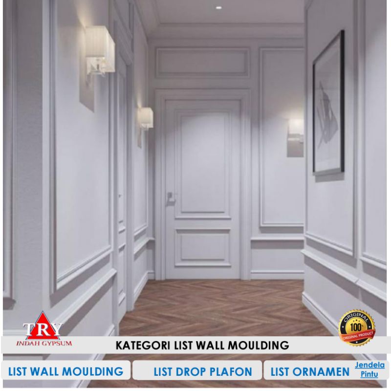 Jual List Gypsum Wall Moulding Minimalis (BIDING DROP PLAFON PILAR
