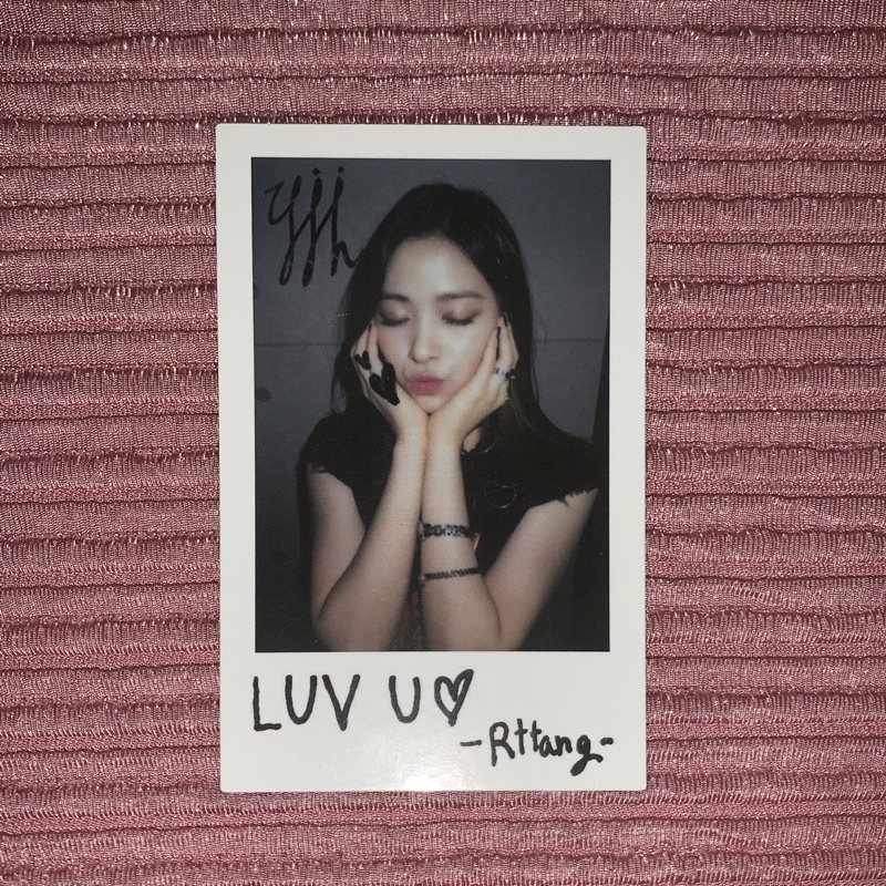 Official Itzy Ryujin Icy Polaroid Pola Photocard