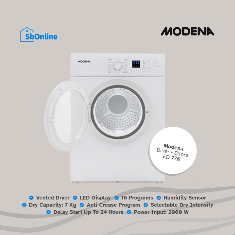 SALE !! Pengering Pakaian Modena - ED 770 GARANSI RESMI