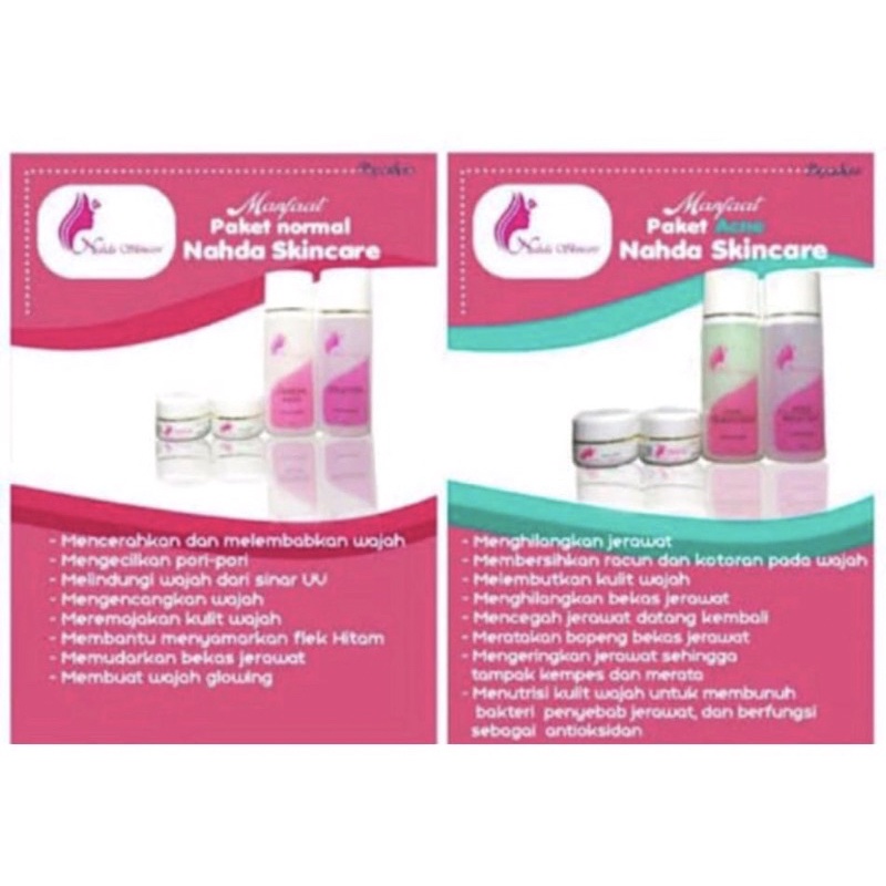 ECER NAHDA SKINCARE 100% ORI