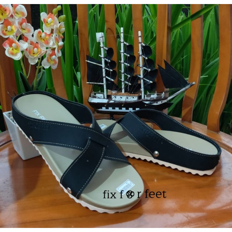 fahrie shoes sendal flat wanita tali silang fh-49