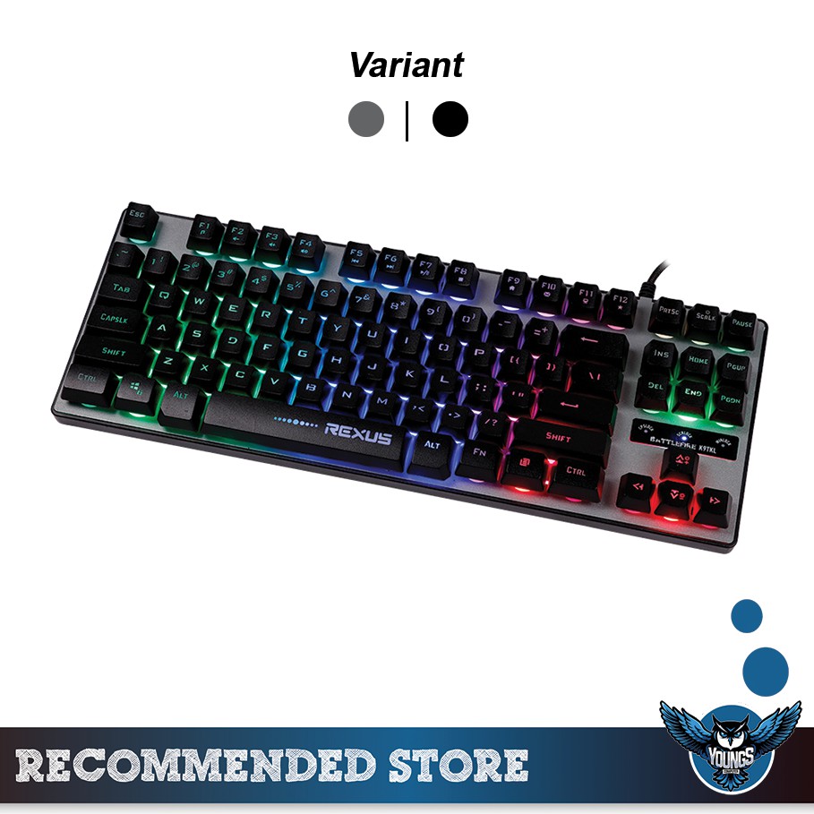 REXUS BATTLEFIRE K9TKL FORTRESS KEYBOARD GAMING K9