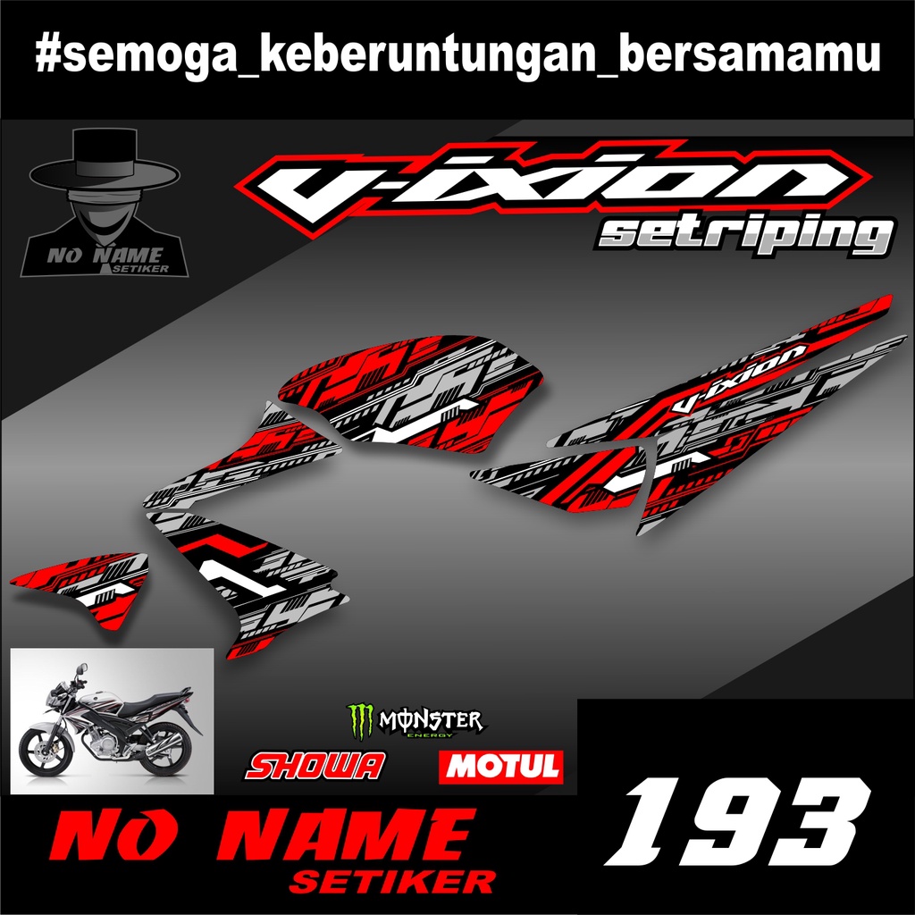 STIKER STRIPING LIS BODY VIXION OLD (193) 2011 2012 List stiker striping Vixion Old