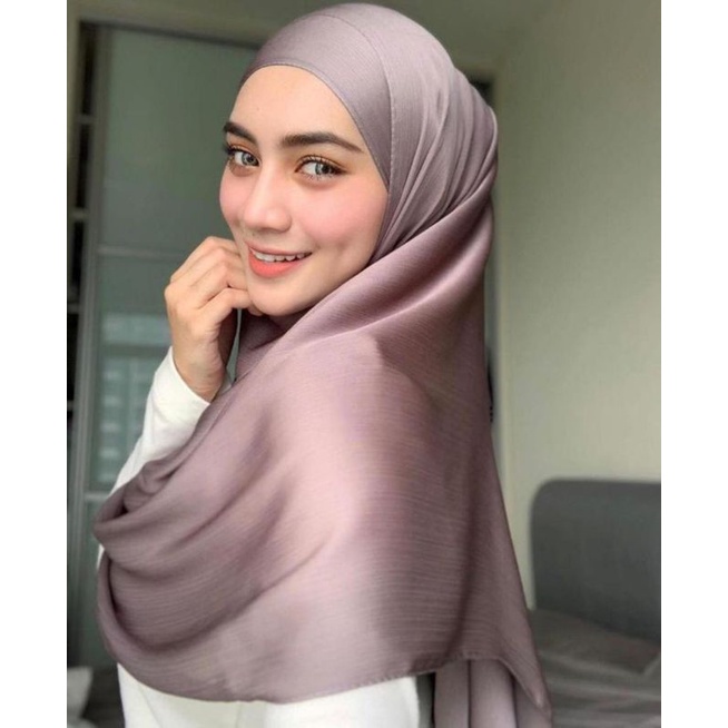 ORIGINAL KANAYA SILK PREMIUM (FREE POUCH) Pashmina crinkle Silk malay | hijab malaysian shawl