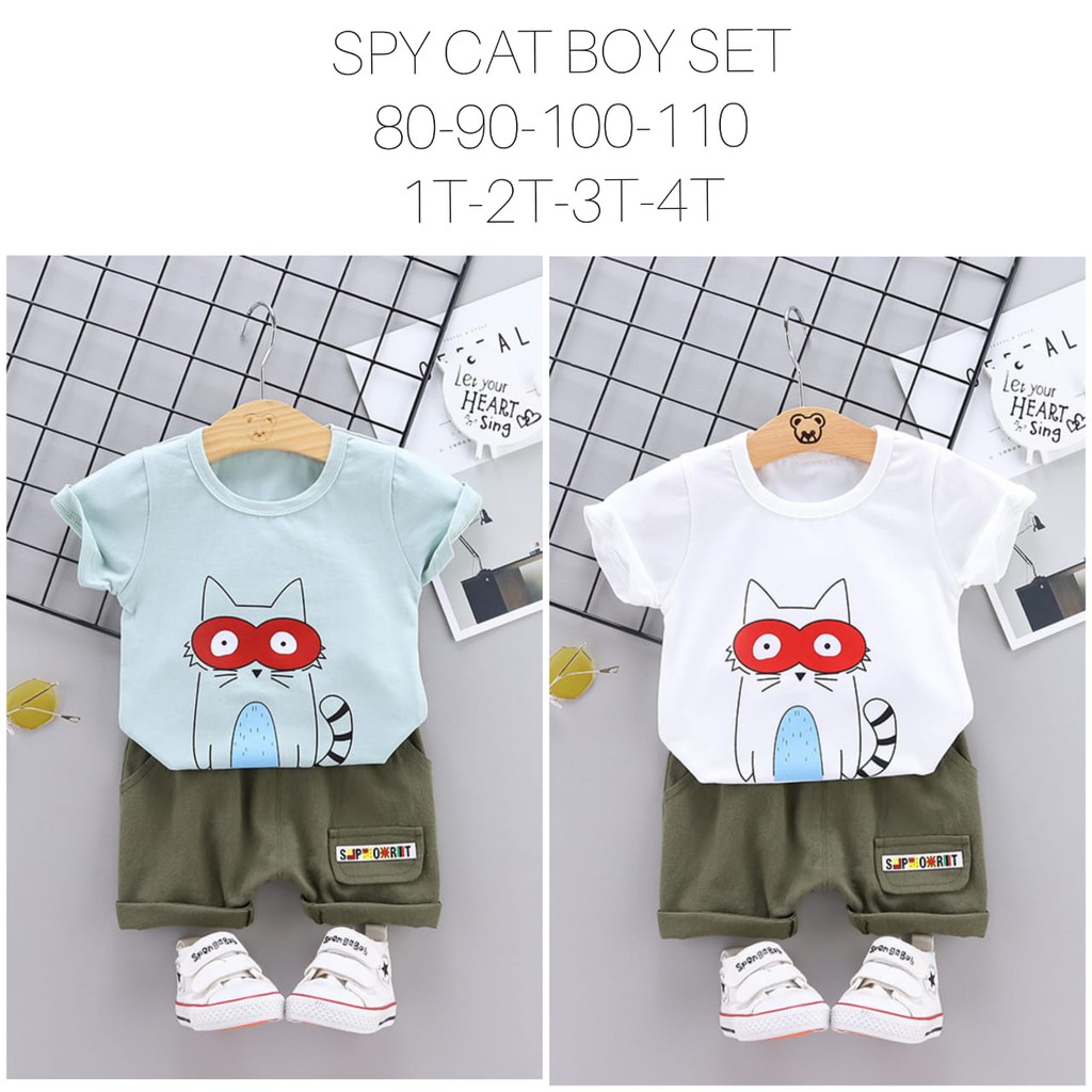 Spy Cat Boy Set/ Setelan Anak Laki-laki