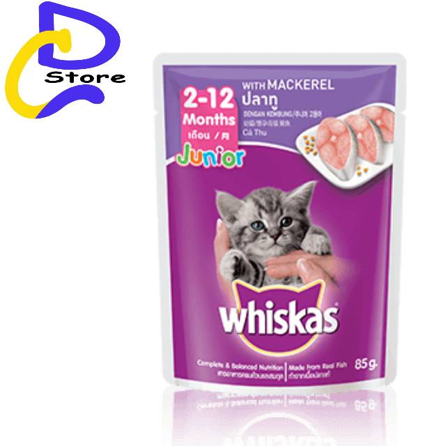 MAKANAN KUCING - WHISKAS POUCH JUNIOR 80GR