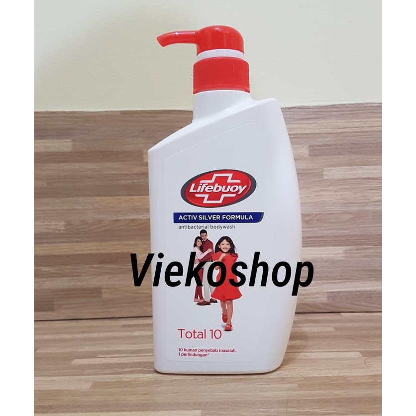 Jual Lifebuoy Total 10 Body Wash Pump 500Ml | Sabun Mandi Cair 500 Ml Murah