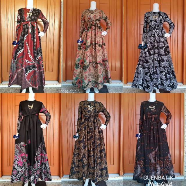 Gamis katun standr || gamis batik ORI