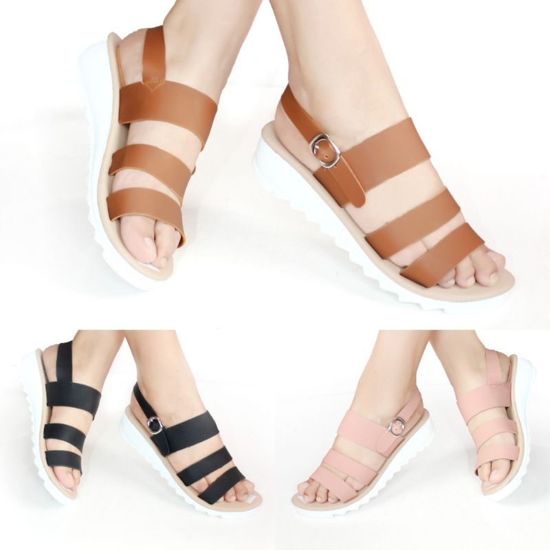 Lexy AXIO 03 Sandal Wanita Tali Gladiator Gesper Kait