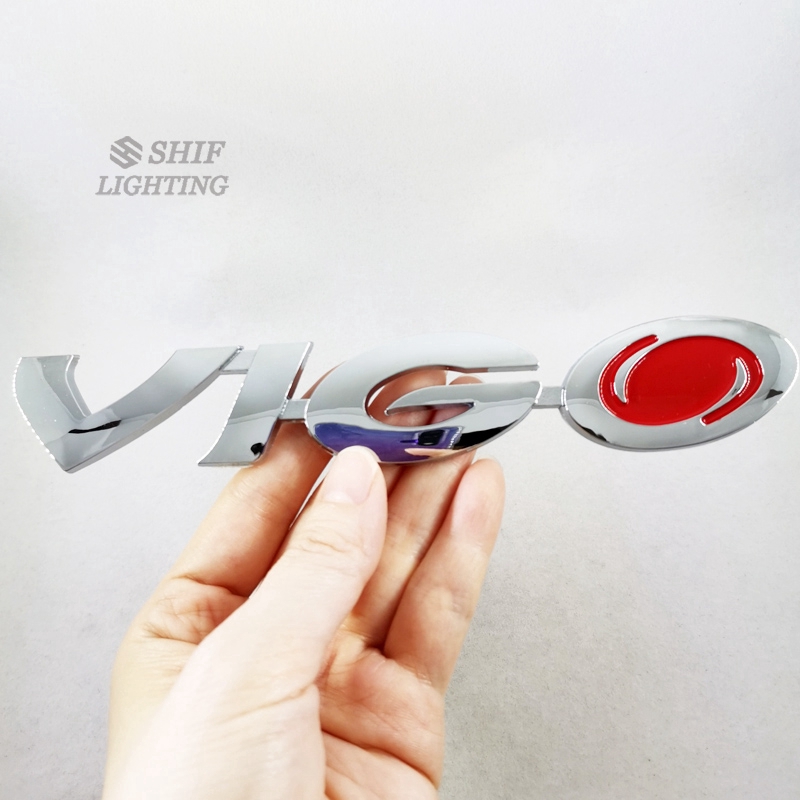 1x ABS Logo VIGO ABS Logo Mobil Auto Hias Emblem Badge Stiker Decal Pengganti Toyota HILUX VIGO